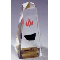 Lucite Obelisk Stock Shape Embedment / Award